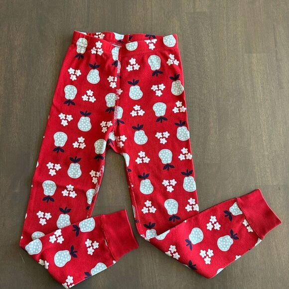 Hanna Andersson size 5 Pear Tree Holiday Long John Pajamas - Picture 4 of 7